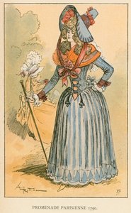 Paris gezinti yolu 1790 by Albert Robida