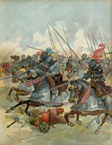 Altıncı İtalyan Savaşı (1521-1526): Pavia Savaşı (İtalya), 24 Şubat by Albert Robida