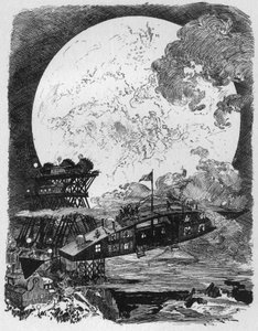 Space Conquete: Ay#39;a Yolculuk by Albert Robida