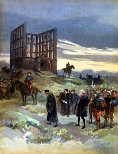 Başkomiser Semblancay'ın asılması (1527) by Albert Robida