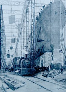 Bir İngiliz Tersanesi by Albert Sébille