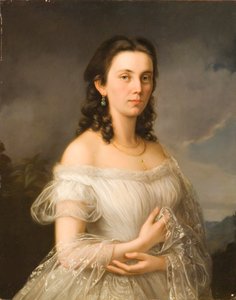 Albert Theer (1815-1902) - Liechtenstein Prensesi Julia (1817-1895), kızlık soyadı Kontes Potocki by Albert Theer