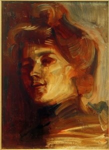 Bayan şapkalı by Albert Weisgerber