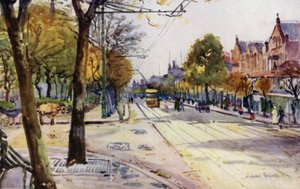 Lord Street, Southport (renkli taş) by Albert Woods