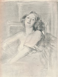 Bir kadının litografi portresi, c1905 by Albert de Belleroche