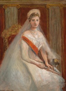 Bildnis Zarin Alexandra Fjordorovna by Albert von Keller