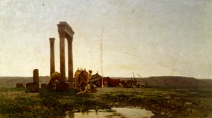 Çölde Klasik Harabeler, Alberto Pasini