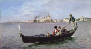 Lagünün Dışında: Venedik (kağıt üzerine suluboya) by Alberto Prosdocini or Prosdocimi