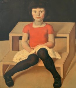 Ila, sanatçının küçük kızı by Albin Egger Lienz
