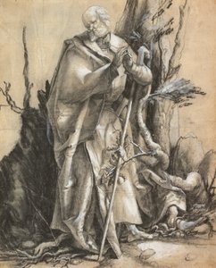 Bir Ormanda Sakallı Aziz, c. 1516 by Albrecht Dürer