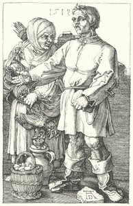 Ürettiklerini satan çiftçiler by Albrecht (after) Durer or Duerer