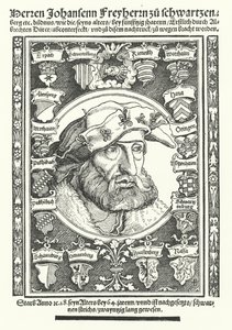 Johann of Schwarzenberg, Alman ahlakçı, şair ve reformcu (gravür)