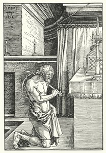 Kral David Kefaret Yapıyor (gravür) by Albrecht (after) Durer or Duerer
