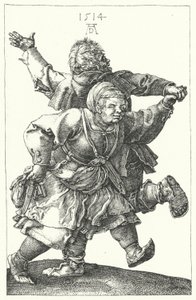 Köylü çift dans by Albrecht (after) Durer or Duerer