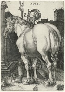 Büyük at by Albrecht (after) Durer or Duerer