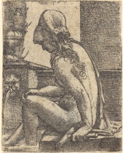 banyo yapan kadın by Albrecht Altdorfer