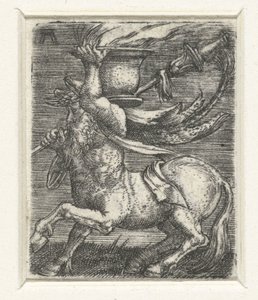 Centaur bir tencere ateş taşır by Albrecht Altdorfer