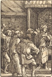 Caiphas'tan önce İsa by Albrecht Altdorfer
