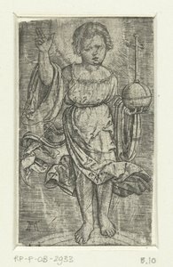 Gökkuşağı üzerinde İsa çocuk by Albrecht Altdorfer