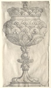 Vadideki Zambaklar ile Kadeh. by Albrecht Altdorfer