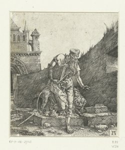 Bir Kilisenin Avlusunda Aziz Jerome by Albrecht Altdorfer