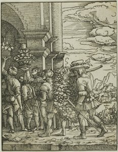 Joshua ve Caleb by Albrecht Altdorfer