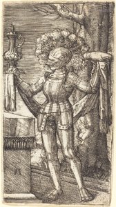 Ekmek ve Şarapla Zırhlı Şövalye by Albrecht Altdorfer
