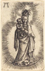Madonna ve Hilal Ayakta Duran Çocuk by Albrecht Altdorfer