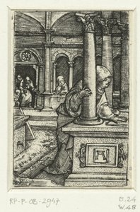 Meryem sinagogda oğlunu arıyor by Albrecht Altdorfer