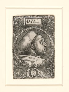 Doktora Şapkalı Martin Luther by Albrecht Altdorfer