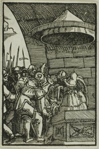 Pilatus, İnsanın Düşüşünden ve Kurtuluşundan Ellerini Yıkaması by Albrecht Altdorfer
