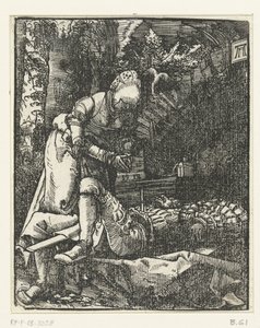 Pyramus en Thisbe by Albrecht Altdorfer