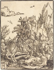 Ejderhayı Öldüren Aziz George by Albrecht Altdorfer