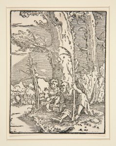 The Fall and Redemption of Man dizisinden St. Christopher ile Çocuk İsa by Albrecht Altdorfer