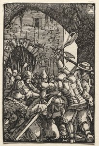 İnsanın Düşüşü ve Kefareti: Çarmıhı Taşıyan İsa by Albrecht Altdorfer