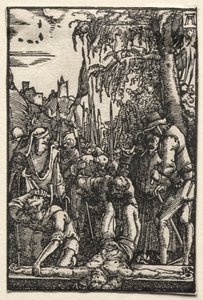 İnsanın Düşüşü ve Kefareti: Çarmıha Çivilenmiş İsa by Albrecht Altdorfer