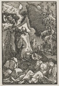 İnsanın Düşüşü ve Kefareti: Zeytin Dağındaki İsa, c. 1515. by Albrecht Altdorfer