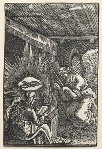 İnsanın Düşüşü ve Kefareti: Müjde by Albrecht Altdorfer