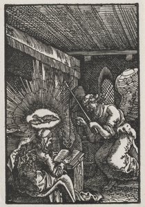 İnsanın Düşüşü ve Kefareti: Müjde by Albrecht Altdorfer
