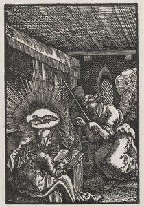 İnsanın Düşüşü ve Kefareti: Müjde, c. 1513. by Albrecht Altdorfer