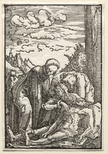 İnsanın Düşüşü ve Kefareti: Çarmıhın Altındaki Ağıt, c. 1515. by Albrecht Altdorfer