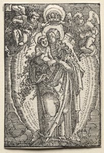 İnsanın Düşüşü ve Kefareti: Cennetin Kraliçesi Olarak Bakire by Albrecht Altdorfer