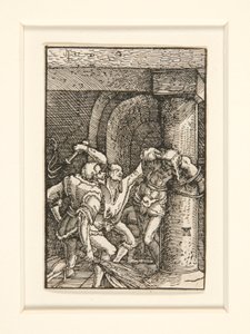 İnsanın Düşüşü ve Kefareti dizisinden Kırbaçlanma by Albrecht Altdorfer