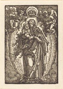Cennetin Kraliçesi olarak Bakire by Albrecht Altdorfer