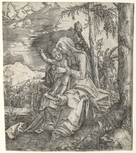 Bir Manzaradaki Bakire by Albrecht Altdorfer