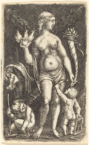 Venüs ve Cupids by Albrecht Altdorfer