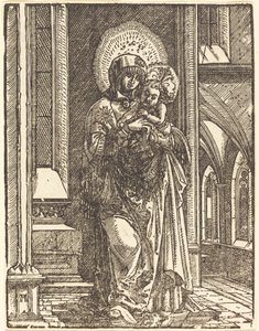 Kilisede Bakire ve Çocuk by Albrecht Altdorfer