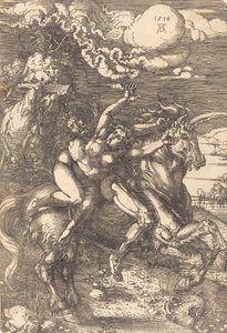 Tek Boynuzlu Atta Kaçırma, 1516. by Albrecht Dürer