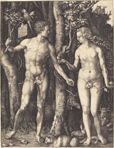 Adem ve Havva by Albrecht Dürer