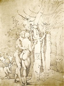 Adem ve Havva by Albrecht Dürer